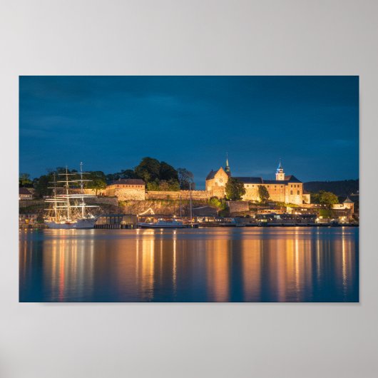 ノルウェーOslo Akershus要塞 ポスター (正面)