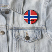 ノルウェーRoundelの質の旗 缶バッジ (インサイチュ)
