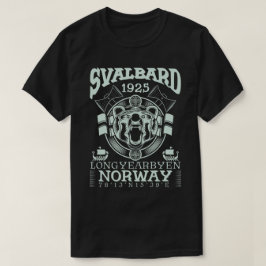 ノルウェーSVALBARD LONGYEBYEN - POLAR BEAR Tシャツ