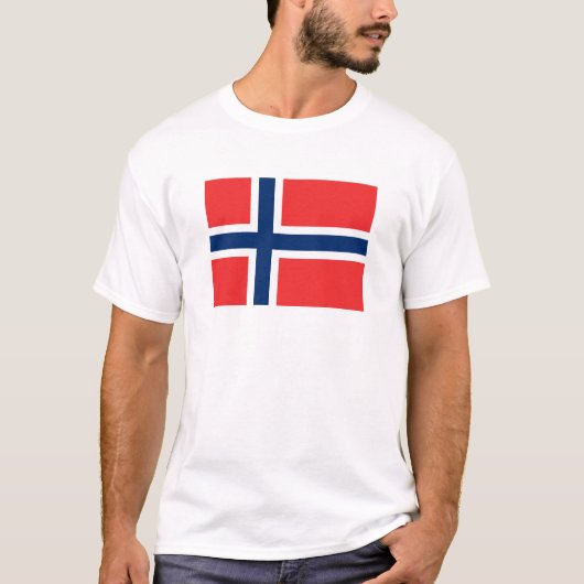 ノルウェーTシャツ国旗 Tシャツ (正面)