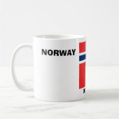 ノルウ保ェー国旗で穏やかに コーヒーマグカップ (左)