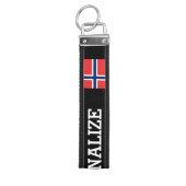 ノルカスタムウェーの国旗の手首キーチェーン リストバンドキーホルダー (鍵トップ)