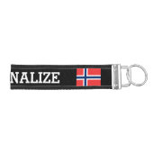 ノルカスタムウェーの国旗の手首キーチェーン リストバンドキーホルダー (鍵右)