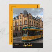 ノルケルプスウェーデンの路面電車 ポストカード (正面/裏面)