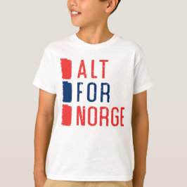ノルゲノルウェーのモットーTシャツの代替 Tシャツ