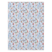 ノルディッお洒落クハイゲクリスマスビレッジパステル テーブルクロス (正面)