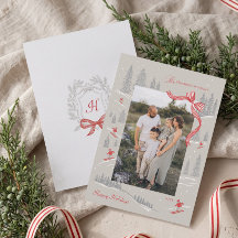ノルディックアルプスマウンテン レッドボウ クリスマス 写真