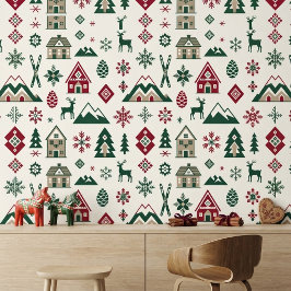 ノルディックアルペンチャレー | クリスマストラのフォークアート 壁紙