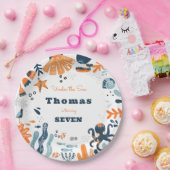 ノルディックアンダーザシー子供の誕生日 ペーパープレート (パーティー)