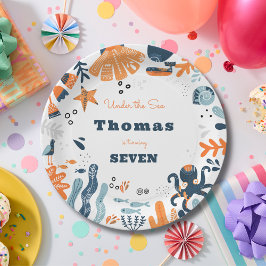 ノルディックアンダーザシー子供の誕生日 ペーパープレート