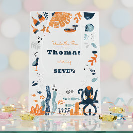 ノルディックアンダーザシー子供の誕生日 ミディアムペーパーバッグ