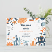 ノルディックアンダーザシー子供の誕生日 招待状 (スタンド正面)