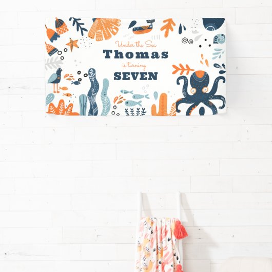 ノルディックアンダーザシー子供の誕生日 横断幕 (インサイチュ)