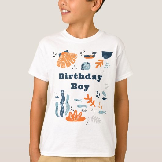 ノルディックアンダーザシー子供の誕生日 Tシャツ (正面)