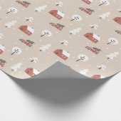 ノルディックウィンタークリスマスホリデービレッジ ラッピングペーパー (角)