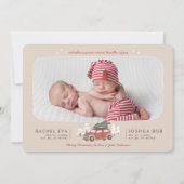 ノルディックウィンターニューツインズ初めてのクリスマスズホリデイ シーズンカード (正面)