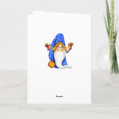 ノルディッククリスマスのノームの写真 シーズンカード (裏面)