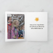 ノルディッククリスマスのノームの写真 シーズンカード (内部)