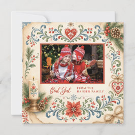 ノルディッククリスマスのローズマリング ニュースレター 写真入り シーズンカード