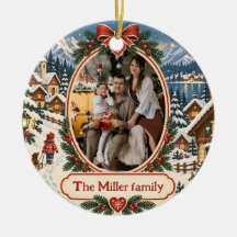 ノルディッククリスマスの家族写真入りギフト