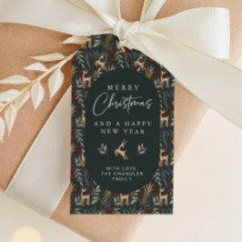 ノルディッククリスマスギフトラベルスカンジホリデーラベルディアー ギフトタグ