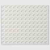 ノルディッククリスマスホリデーフェスティバル格言とムース ラッピングペーパー (フラット)