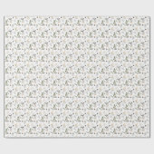 ノルディッククリスマスホリデーフェスティバル格言とムース ラッピングペーパー (フラット)