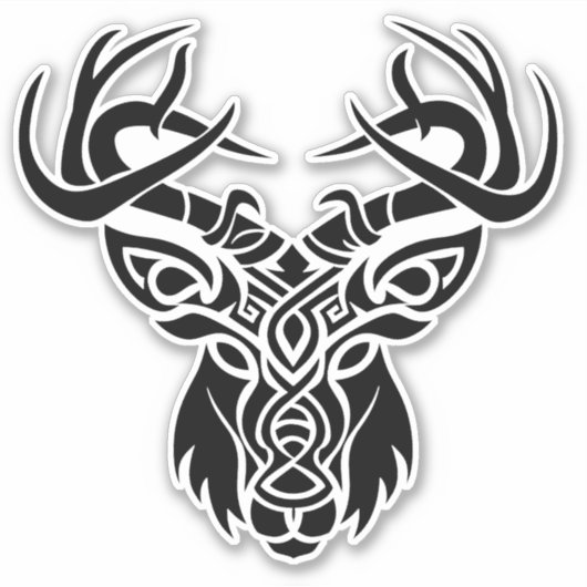 ノルディックケルト結び糸細工スタグディアー シール (正面)