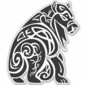 ノルディックケルト結び糸細工ワイルドボア シール (正面)