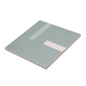 ノルディックケールグリーン赤面ピンクデザイン タイル (側面)