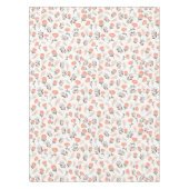 ノルディックスタイルのレッドポピーステーブルクロス テーブルクロス (正面)