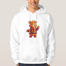 ノルディックセーターを着たクマのぬいぐるみ パーカ