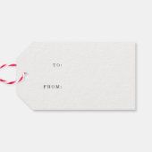 ノルディックセーターパター赤と白ンホリデイ ギフトタグ (裏面横)