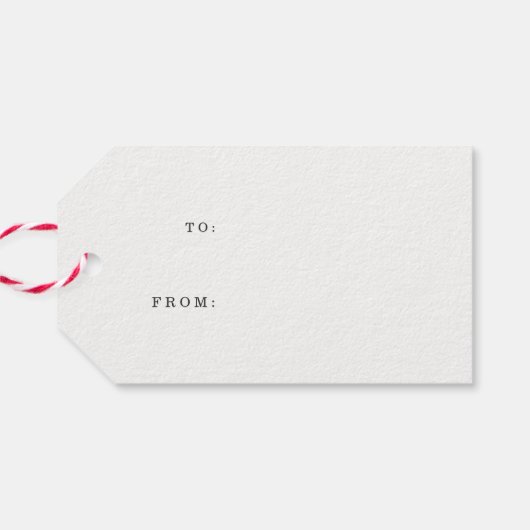 ノルディックセーターパター赤と白ンホリデイ ギフトタグ (裏面横)