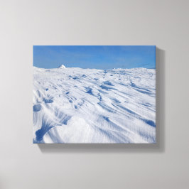 ノルディックソリチュード冬の雪の砂丘 キャンバスプリント