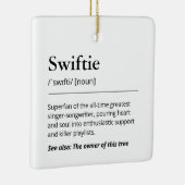 ノルディックツリーのSwiftieの定義の楽しい休日 セラミックオーナメント (右)