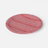 ノルディックニットホリデイセータープリント紙プレート ペーパープレート (アングル)