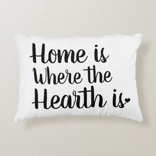 ノルディックハイゲスタイル |ホームは暖炉がある場所 アクセントクッション (正面)