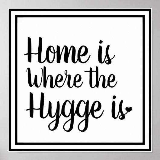 ノルディックハイゲスタイル | HomeはHyggeの位置 ポスター (正面)