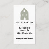 ノルディックハウスフローラシンプル不動産仲介業者ハウセジット 名刺 (裏面)