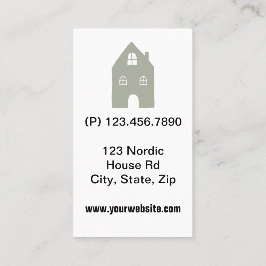 ノルディックハウスフローラシンプル不動産仲介業者ハウセジット 名刺 (裏面)