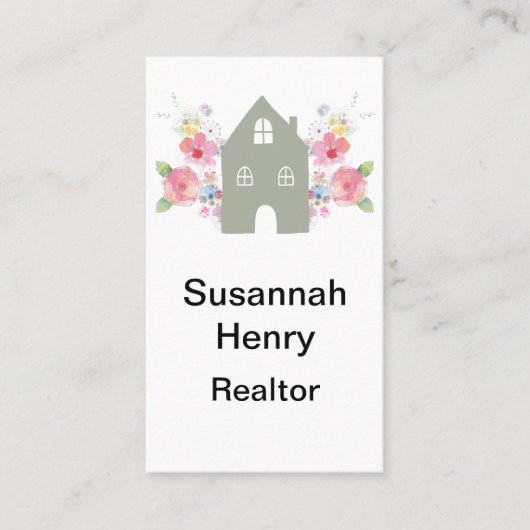 ノルディックハウスフローラシンプル不動産仲介業者ハウセジット 名刺 (正面)