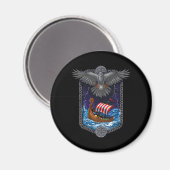 ノルディックバイキング船レイベン マグネット (正面/裏面)