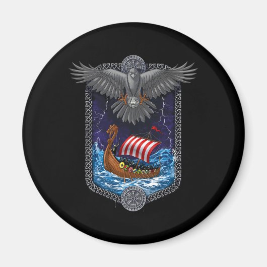 ノルディックバイキング船レイベン マグネット (正面)