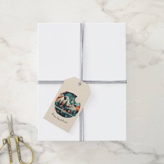 ノルディックパインズ&ピークスカスタムズ ギフトタグ (より糸付き)