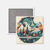 ノルディックパインズ&ピークスカスタムズ マグネット (正面/裏面)