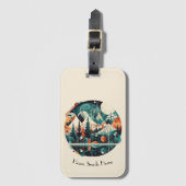 ノルディックパインズ&ピークスカスタムズ ラゲッジタグ (正面縦)