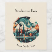 ノルディックパインズ&ピークスカスタムズ ワインラベル (シングルラベル)