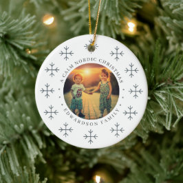 ノルディックファミリーフォトクリスマスを作ろう セラミックオーナメント
