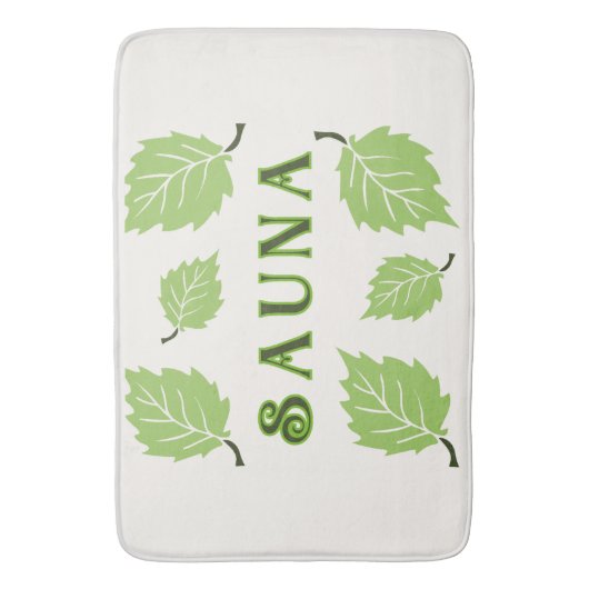 ノルディックフィンランドサウナ離れ樺の木バスマット バスマット (正面縦)